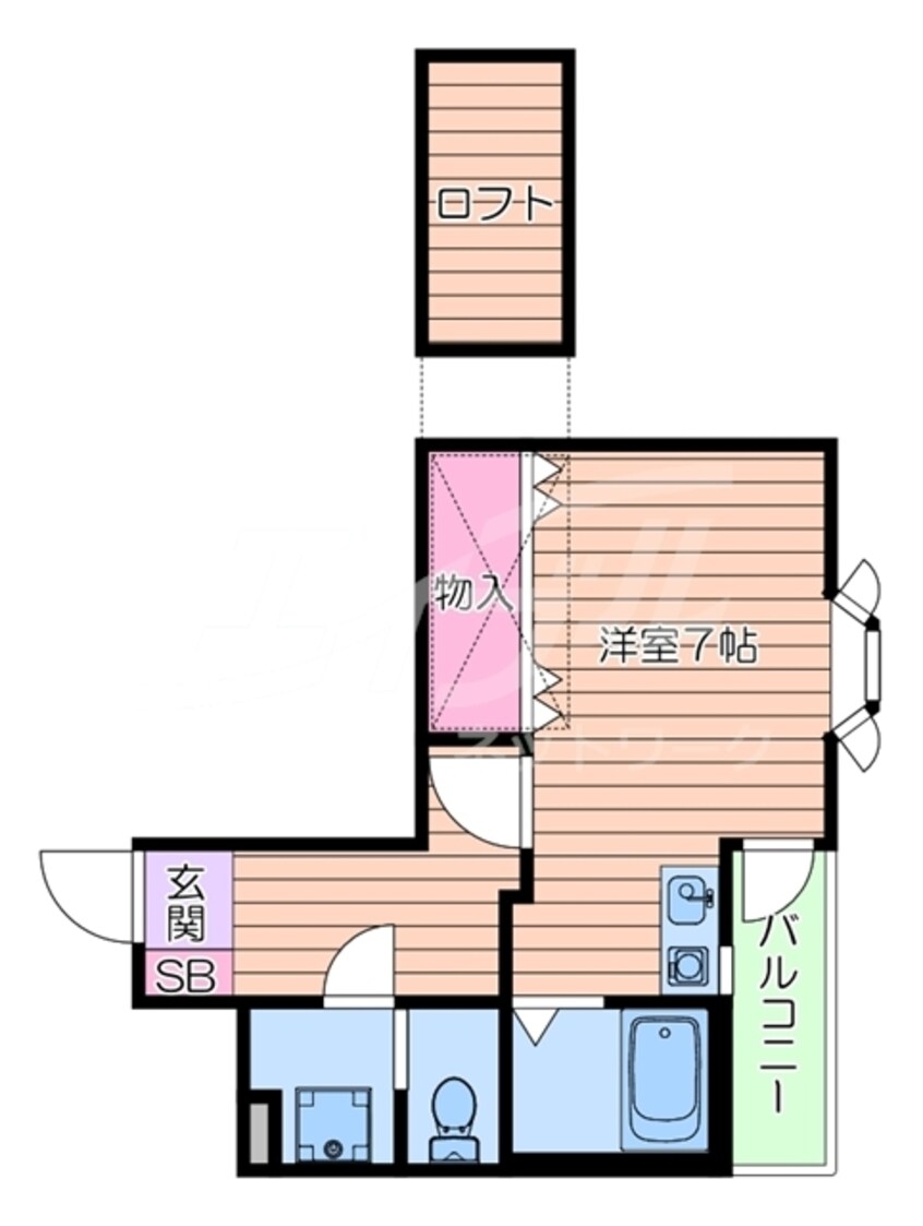 間取図 カルム香川Ⅱ