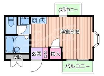 間取図 阪急千里線/千里山駅 徒歩4分 3階 築32年