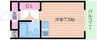 エスポワールミヤビ 1Rの間取り