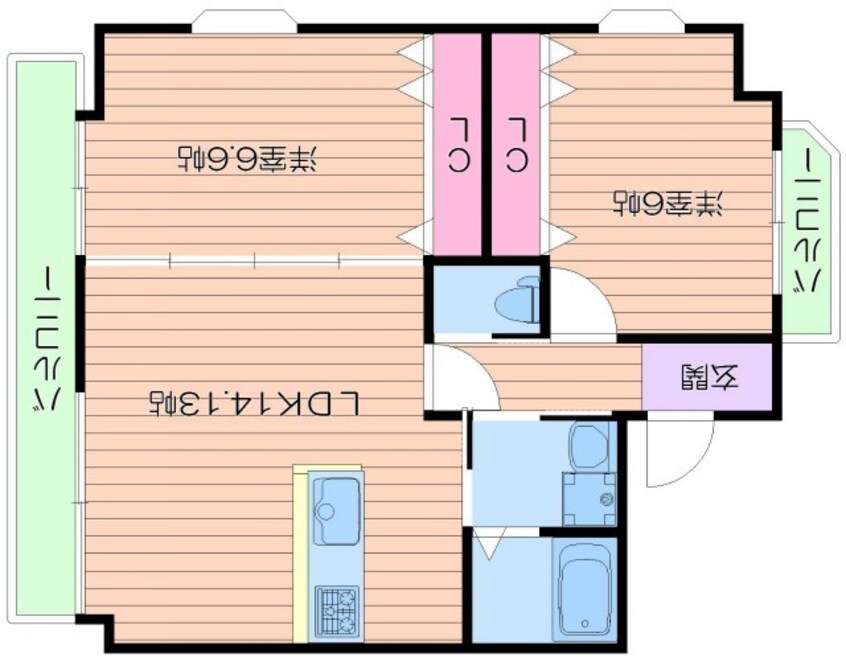 間取図 ルリーフ江坂