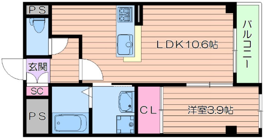 間取図 グランウッド南吹田