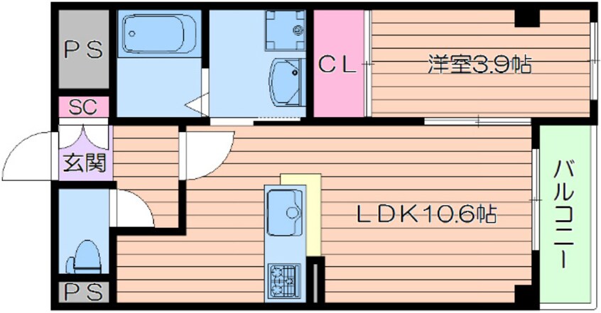 間取図 グランウッド南吹田