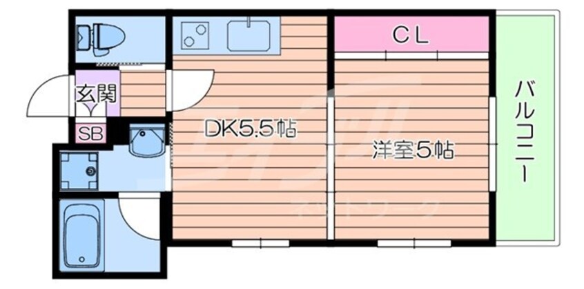 間取図 クリスタルコート江坂