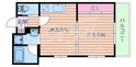 クリスタルコート江坂の間取図