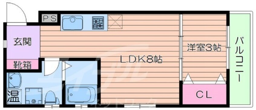 間取図 ジ　アメニティ千里山