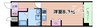 レジュールアッシュ江坂 1Rの間取り