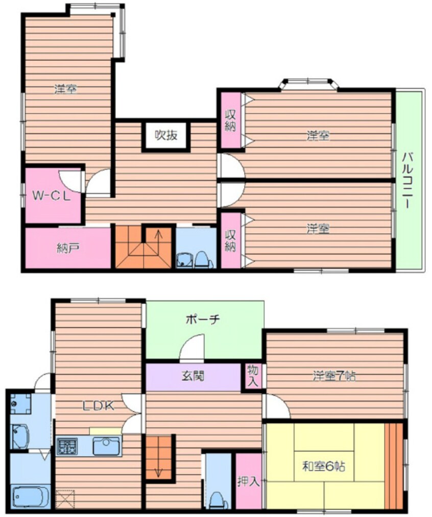 間取図 ルナヒルズ千里Ｃ棟