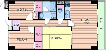 間取図 阪急千里線/千里山駅 徒歩18分 8階 築25年