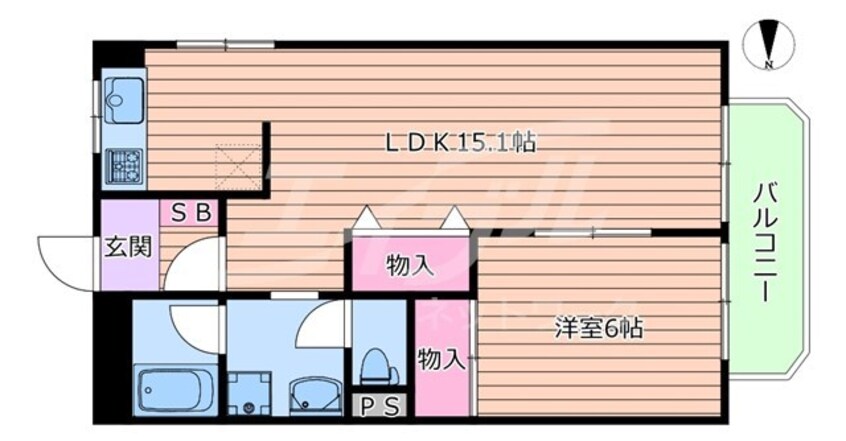 間取図 グリースシャトー桃山台