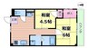 大阪メトロ御堂筋線/江坂駅 徒歩7分 4階 築28年 2Kの間取り