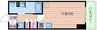 コンフォリア江坂 1Rの間取り