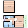 アヴェニール泉町 1Kの間取り