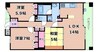 ペルル江坂ブランアージュ 3LDKの間取り