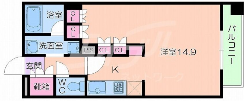 間取図 アビティ江坂