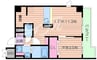 ラウレア 1LDKの間取り