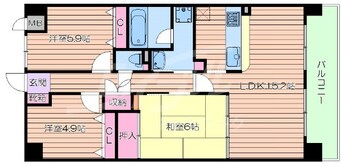 間取図 サンスーシ南千里