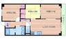 レジデンス穂波 3LDKの間取り