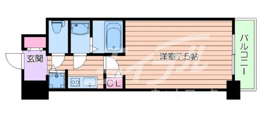 間取図 大阪メトロ御堂筋線/江坂駅 徒歩6分 11階 築7年