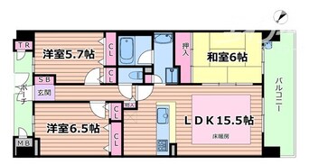 間取図 グランファースト千里桃山台7号棟