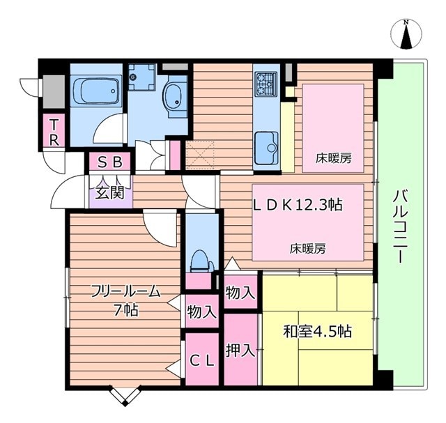 間取り図 セイワパレス江坂広芝町