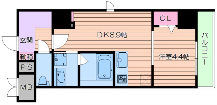 間取図 グランセジュール江坂