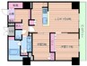 グランセジュール江坂 2LDKの間取り