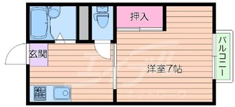 間取図 ハイツ豊津荘1