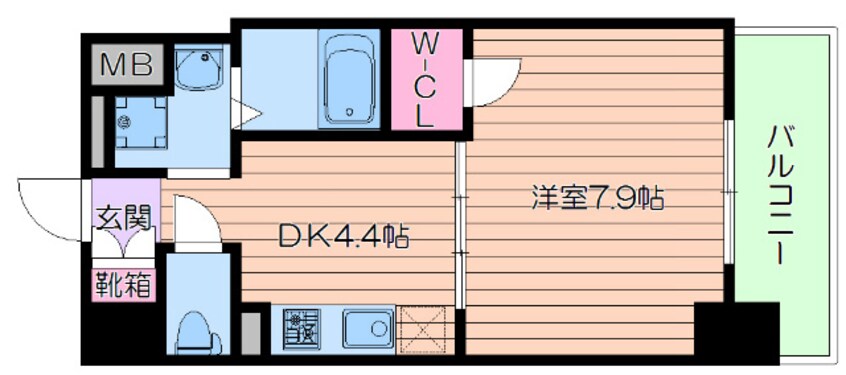 間取図 M's COMFORT ESAKA