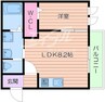 コンフォール山手 1LDKの間取り