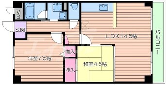 間取図 アルザス江坂