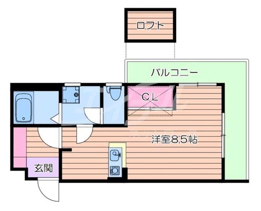 間取図 カルム香川Ⅴ