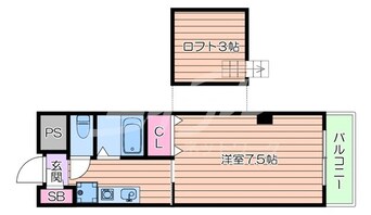 間取図 大阪メトロ御堂筋線/江坂駅 徒歩5分 6階 築30年