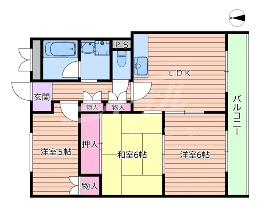 間取図 エクセレント都Ⅰ