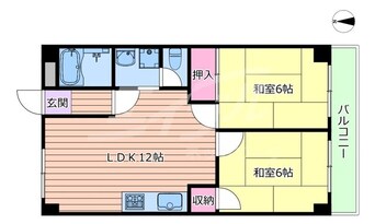 間取図 コーポ南千里