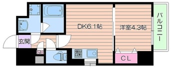 間取図 RIDGEガーデン江坂Ⅱ（旧サムティガーデン江坂Ⅱ)