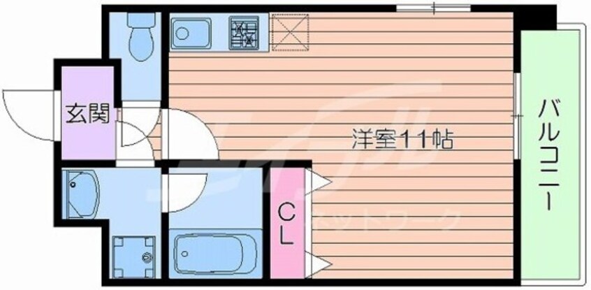 間取図 プロスパー江坂479