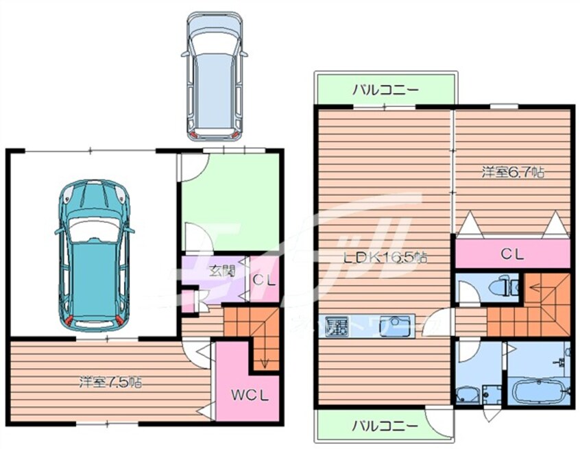 間取図 サンテラスクレア