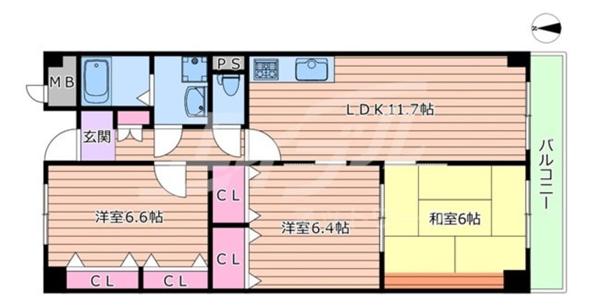 間取図 一力グランドマンション