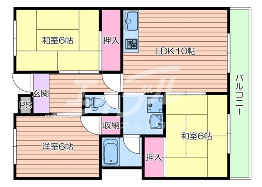 間取図 エクレール五月が丘