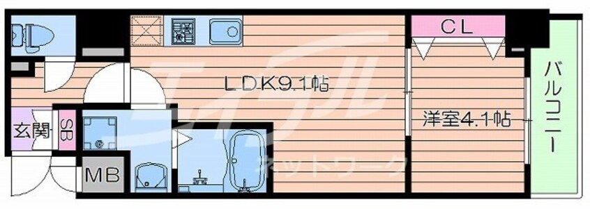 間取図 S-RESIDENCE江坂Eminence