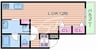 パロス江坂垂水町アイシア 1LDKの間取り