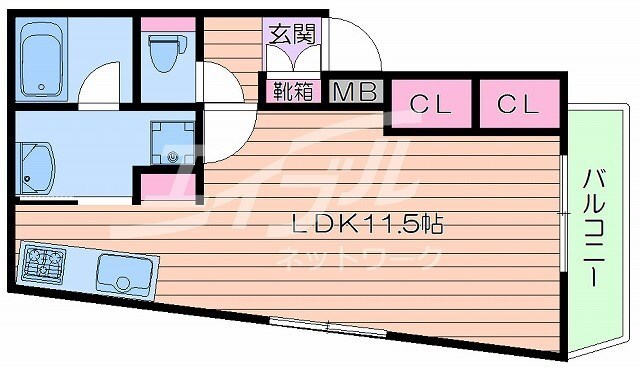 間取り図 パロス江坂垂水町アイシア