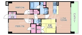 間取図 パークナードフィット津雲台