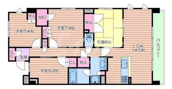 間取図 パークナードフィット津雲台