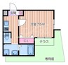大阪メトロ御堂筋線/江坂駅 徒歩12分 1階 築5年 1Kの間取り