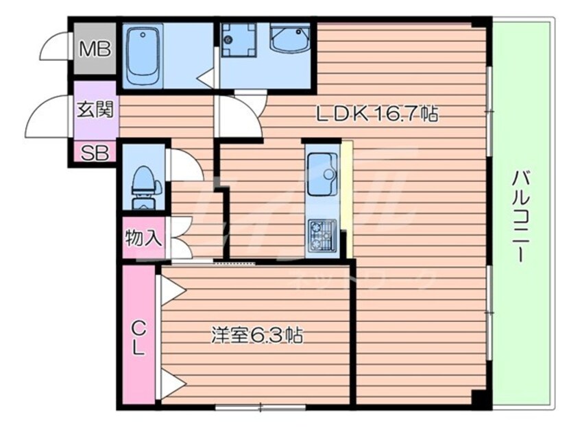 間取図 暁ハイツ