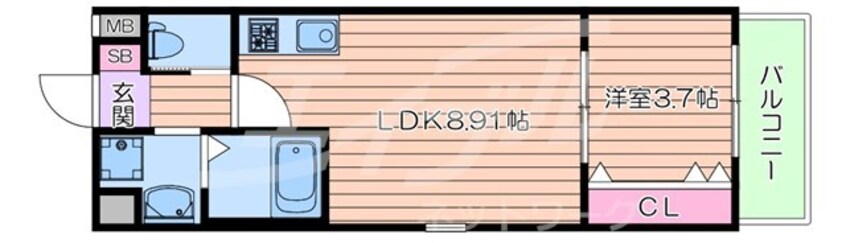 間取図 V-ランコントル吹田