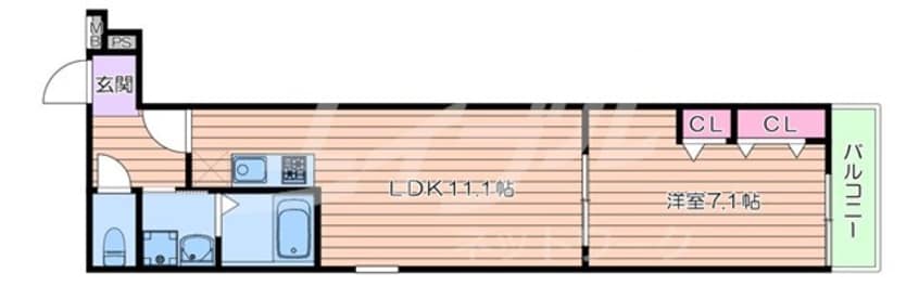 間取図 フジパレス阪急豊津駅南Ⅱ番館