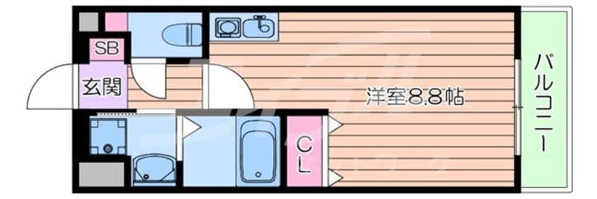 間取図 阪急千里線/豊津駅 徒歩7分 3階 築23年