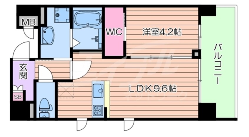 間取図 大阪メトロ御堂筋線/江坂駅 徒歩2分 4階 築5年